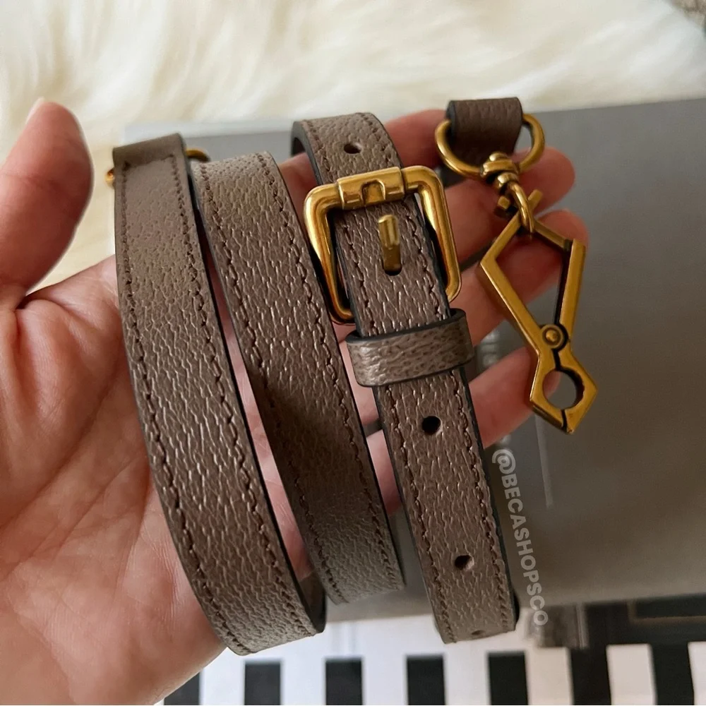 Genuine Leather Crossbody Shoulder Strap Replacement For Gucci Ophidia Bag - Picture 2 of 8